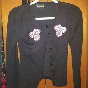 Sourpuss "go f**k yourself" cardigan size small